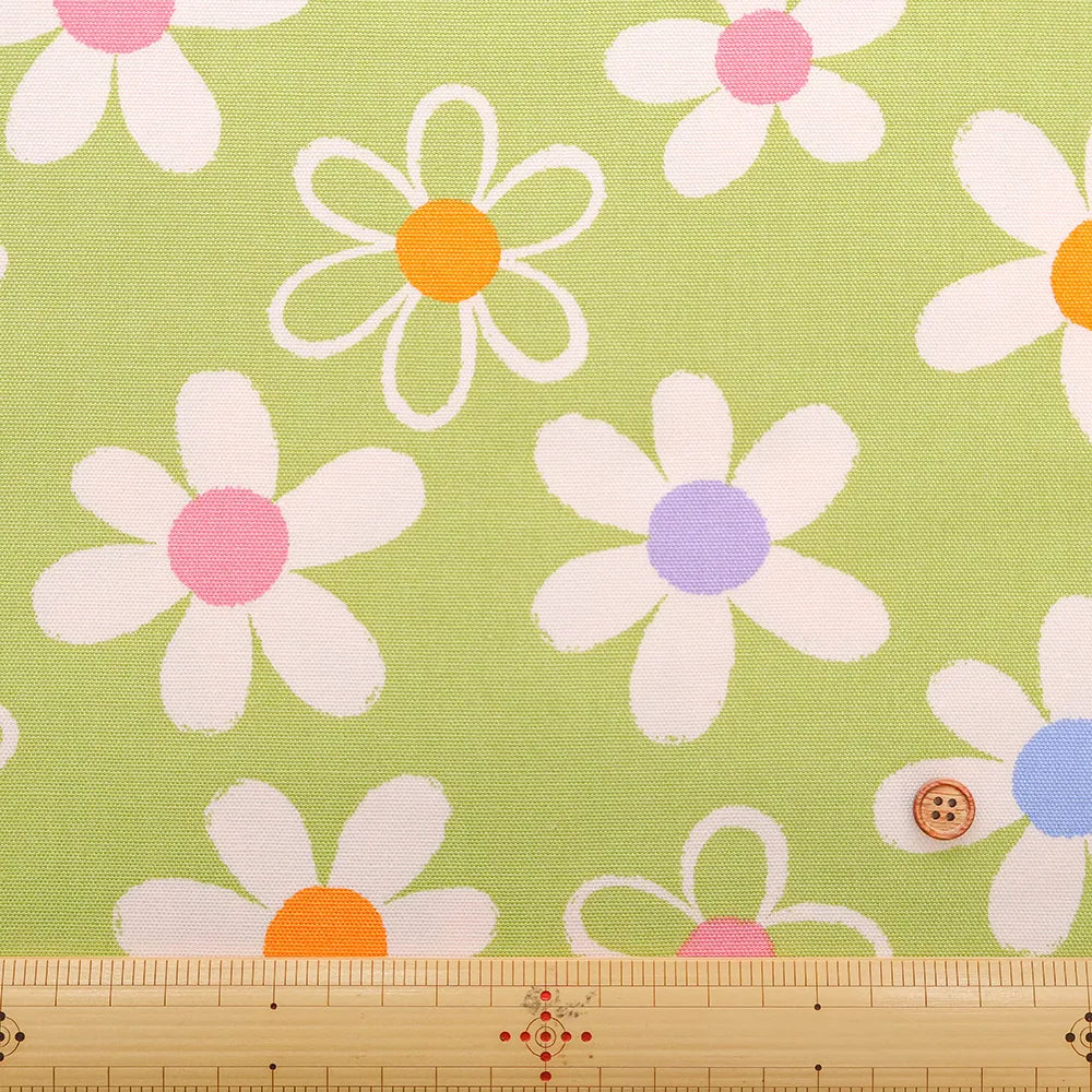 Cotton Oxford Printed Fabric - Simple Flower - nomura tailor