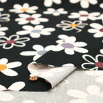 Cotton Oxford Printed Fabric - Simple Flower - nomura tailor