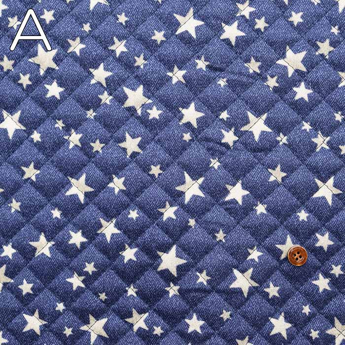 Cotton Twill Printed Quilt Fabric <Full Needle> Star Lame - nomura tailor