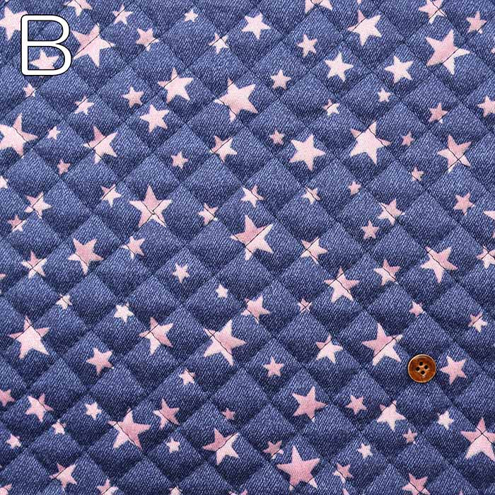 Cotton Twill Printed Quilt Fabric <Full Needle> Star Lame - nomura tailor