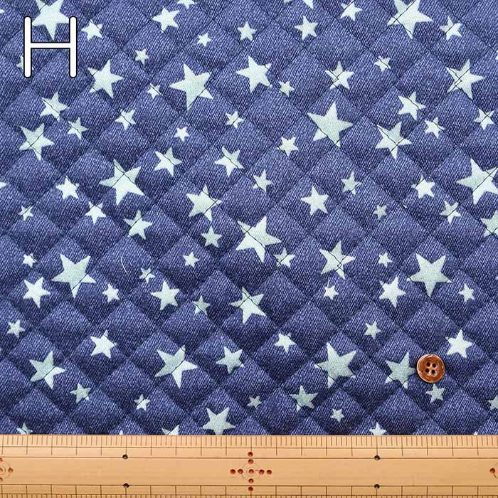 Cotton Twill Printed Quilt Fabric <Full Needle> Star Lame - nomura tailor