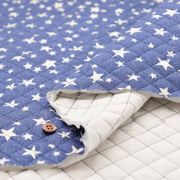 Cotton Twill Printed Quilt Fabric <Full Needle> Star Lame - nomura tailor