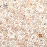 Cotton Oxford Laminated Fabric - Flowers - nomura tailor