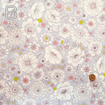 Cotton Oxford Laminated Fabric - Flowers - nomura tailor