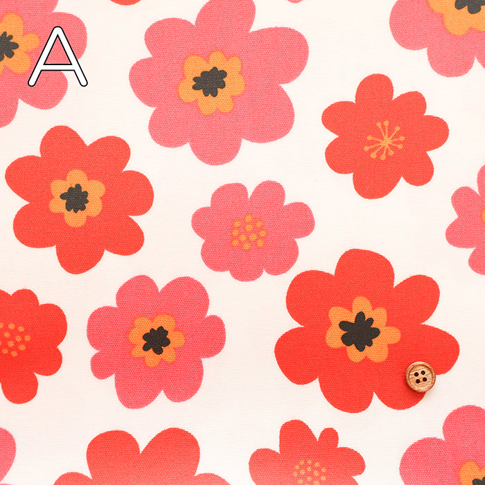 Cotton Oxford Laminated Fabric - Nordic Flowers - nomura tailor