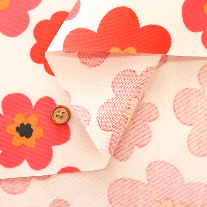 Cotton Oxford Laminated Fabric - Nordic Flowers - nomura tailor