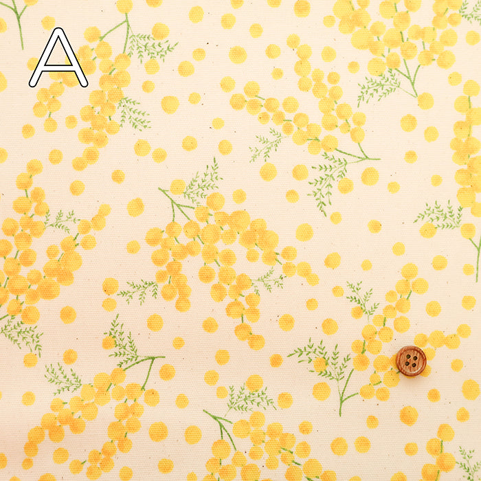 Cotton Oxford Laminated Fabric - Mimosa - nomura tailor