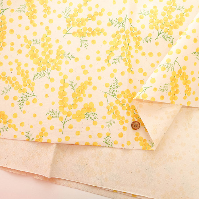 Cotton Oxford Laminated Fabric - Mimosa - nomura tailor