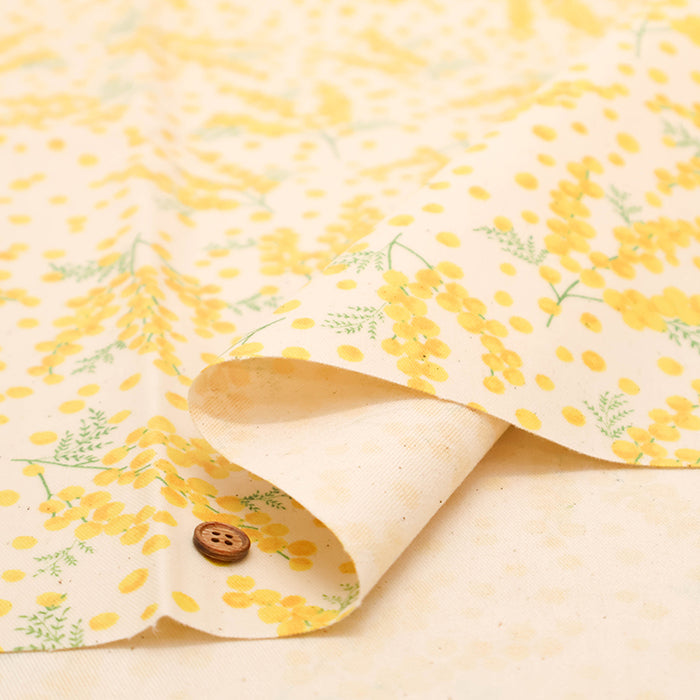 Cotton Oxford Laminated Fabric - Mimosa - nomura tailor