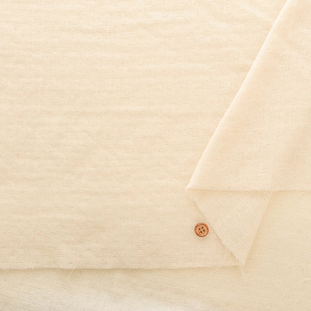 Organic Cotton Triple Gauze Fabric - Plain - nomura tailor