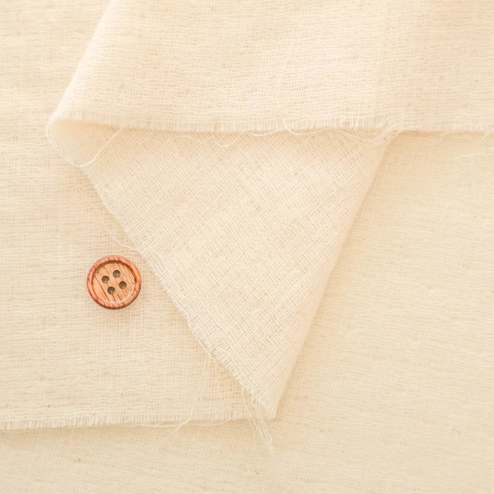 Organic Cotton Triple Gauze Fabric - Plain - nomura tailor