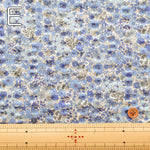 Cotton Ripple-printed Fabric - Small Flowers - nomura tailor