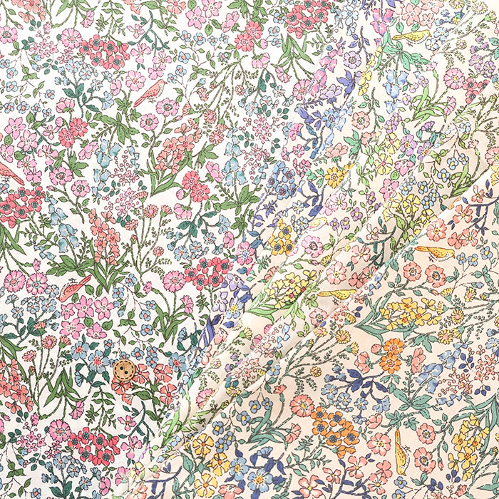 Cotton High-Density 80 Lawn Printed Fabric - Flower - nomura tailor