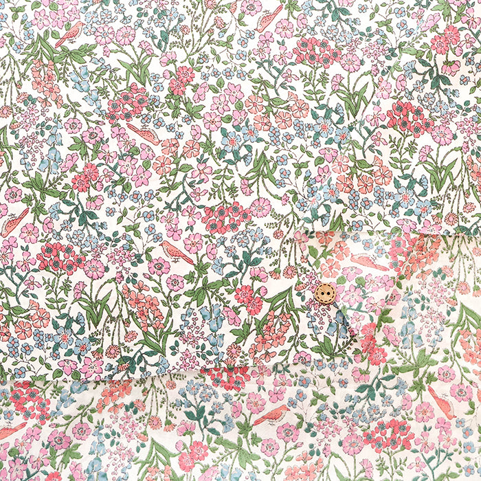 Cotton High-Density 80 Lawn Printed Fabric - Flower - nomura tailor