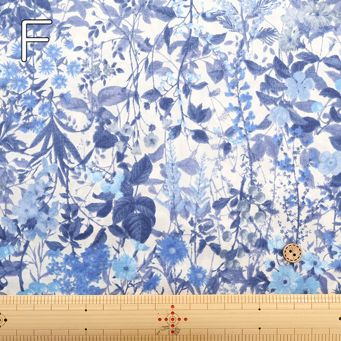 Cotton High-Density 80 Lawn Printed Fabric - Flower - nomura tailor