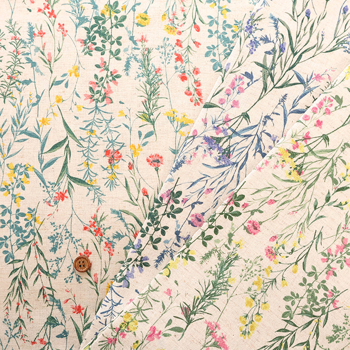 C/L Sheeting Printed Fabric - Flower - nomura tailor