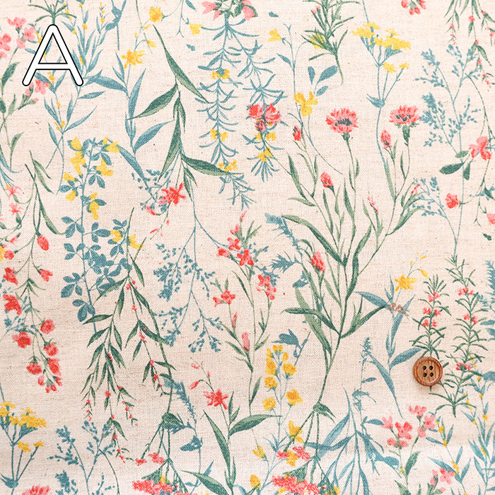 C/L Sheeting Printed Fabric - Flower - nomura tailor