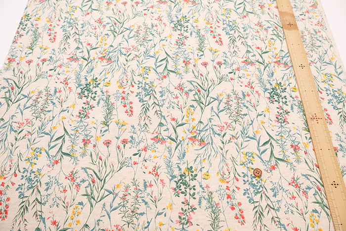 C/L Sheeting Printed Fabric - Flower - nomura tailor