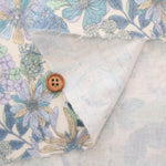 Cotton Double Gauze Printed Fabric - Flowers - nomura tailor
