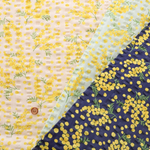 Cotton 80 Lawn Ripple-printed Fabric - Mimosa - nomura tailor