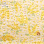 Cotton 80 Lawn Ripple-printed Fabric - Mimosa - nomura tailor