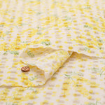 Cotton 80 Lawn Ripple-printed Fabric - Mimosa - nomura tailor