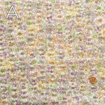 Cotton Ripple-printed Fabric - Flowers - nomura tailor