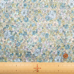 Cotton Ripple-printed Fabric - Flowers - nomura tailor