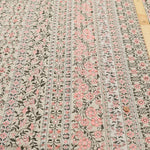Cotton Ripple-printed Fabric - Ethnic Flowers - nomura tailor