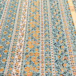 Cotton Ripple-printed Fabric - Ethnic Flowers - nomura tailor