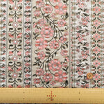 Cotton Ripple-printed Fabric - Ethnic Flowers - nomura tailor