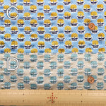 Cotton Ripple-printed Fabric - Ethnic Flowers - nomura tailor