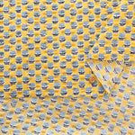 Cotton Ripple-printed Fabric - Ethnic Flowers - nomura tailor