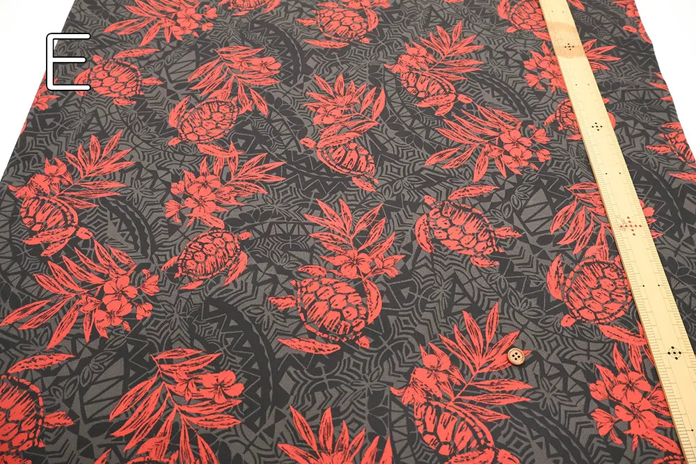 T/C Hawaiian Printed Fabric - Honu - nomura tailor