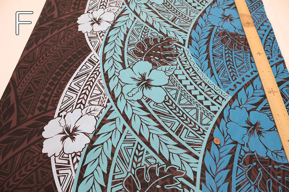 T/C Hawaiian Printed Fabric -Hibiscus - nomura tailor