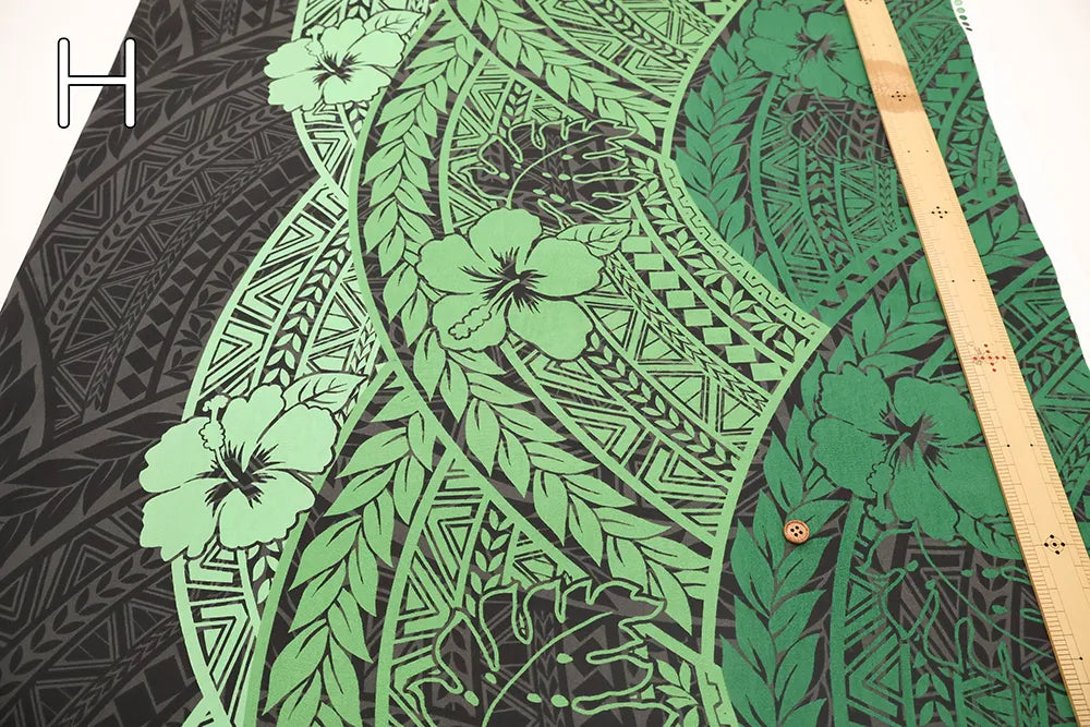 T/C Hawaiian Printed Fabric -Hibiscus - nomura tailor