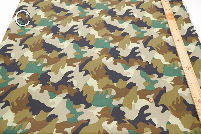 Water Repellent Nylon Oxford Fabric - Camouflage - nomura tailor