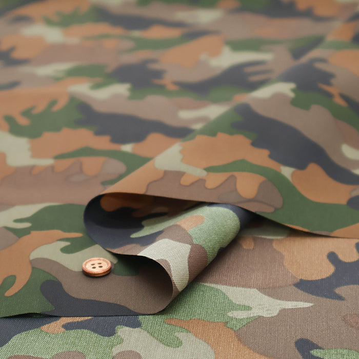 Water Repellent Nylon Oxford Fabric - Camouflage - nomura tailor