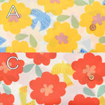 Water-repellent processed nylon-ox printed fabric Scandinavian flower - nomura tailor