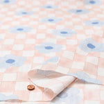 Cotton piqué dobby printed fabric ICHIMATSUMOYO - nomura tailor