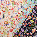 Cotton chintzy grame printed fabric Maiko - nomura tailor