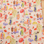 Cotton chintzy grame printed fabric Maiko - nomura tailor