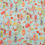 Cotton chintzy grame printed fabric Maiko - nomura tailor