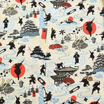 Cotton chinese glamour printed fabric Ninja - nomura tailor