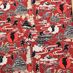 Cotton chinese glamour printed fabric Ninja - nomura tailor