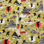 Cotton chinese glamour printed fabric Ninja - nomura tailor