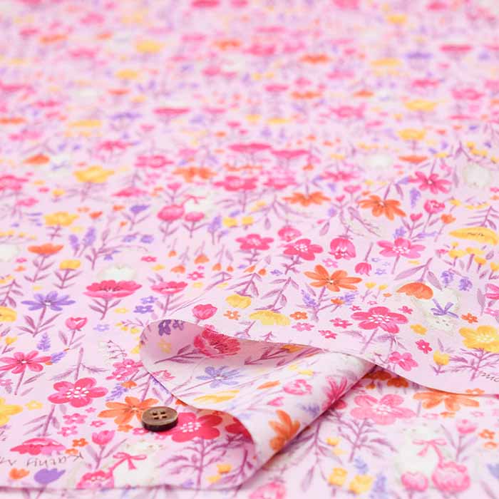 Cotton Shirting Printed Fabric Petit Voyage Hey Hey Hey - nomura tailor