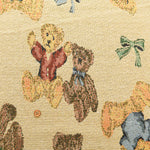 Made in China Polyester Gobelin Jacquard Fabric - Bear × Ribbon - nomura tailor