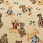 Made in China Polyester Gobelin Jacquard Fabric - Bear × Ribbon - nomura tailor