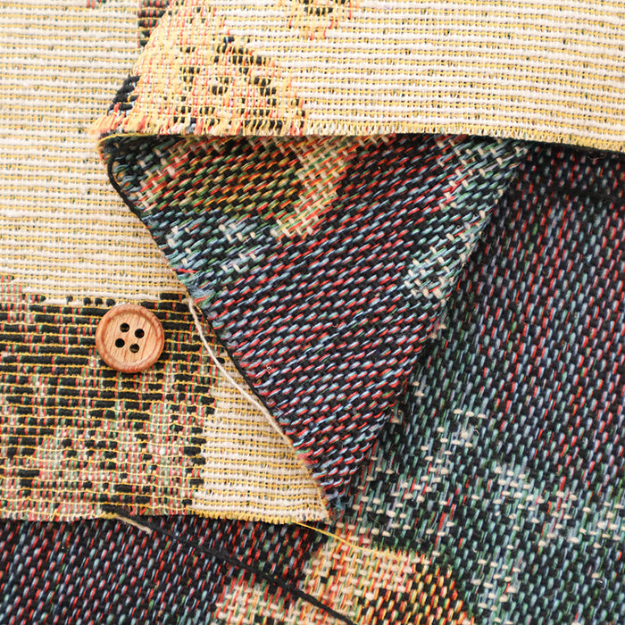 Made in China Polyester Gobelin Jacquard Fabric - Bear × Ribbon - nomura tailor